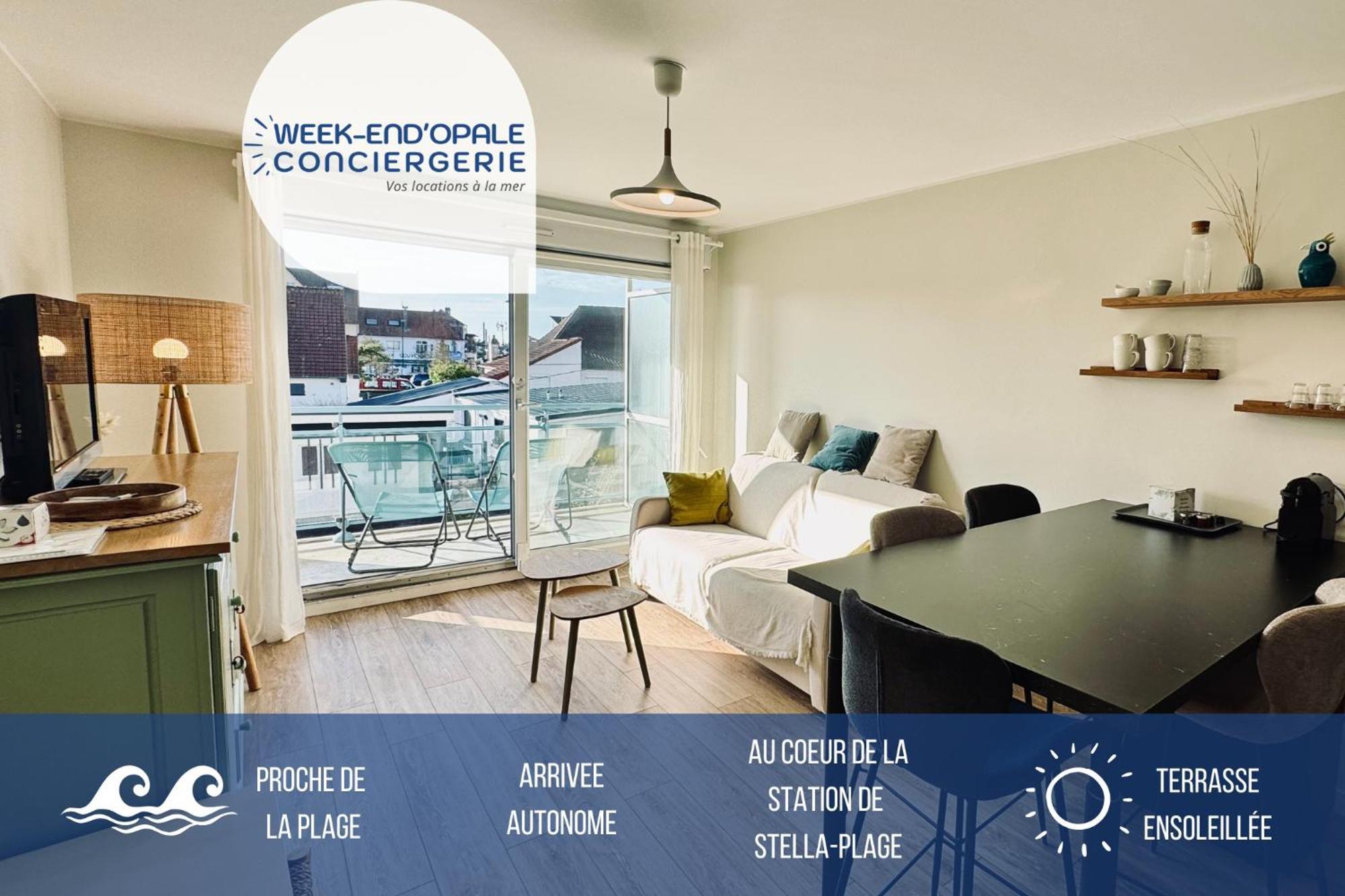 Appartement centre ville avec terrasse sud-ouest Stella-Plage Extérieur photo